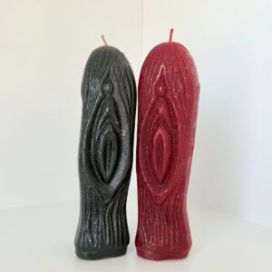 CERA pene y vagina rojo y negro